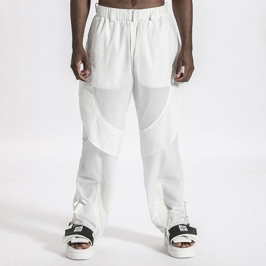 Futuristic Design Warrior joggers With Breathable Mesh For men
