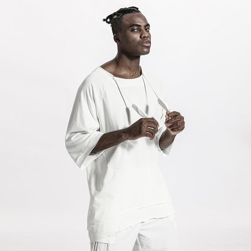 Minimalist Warrior T-Shirts With Adjustable Drawstring For men