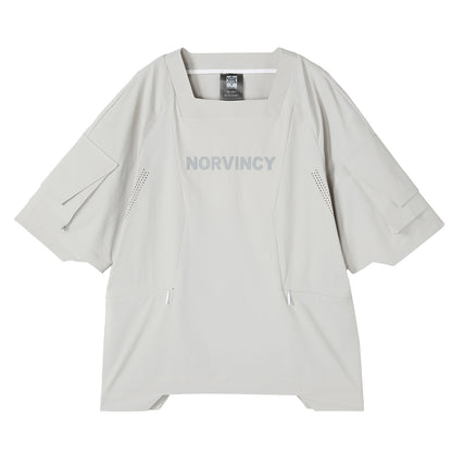 Patchwork panel Warrior T-Shirts With Durable Ripstop For men