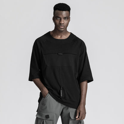 Patchwork panel Warrior T-Shirts With Durable Ripstop For men