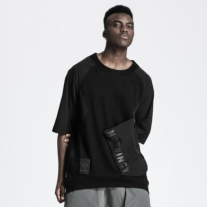 Patchwork panel Warrior T-Shirts With Durable Ripstop For men