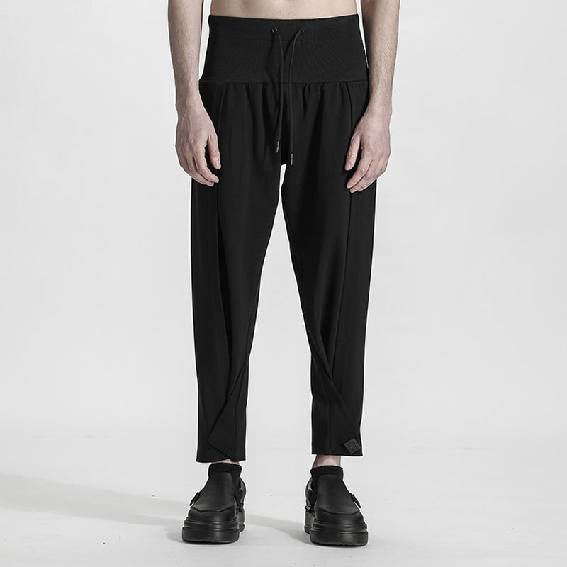 Patchwork panel Warrior joggers With Elastic Waistband For men