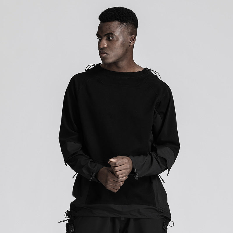 Patchwork panel Warrior T-Shirts With Durable Ripstop For men