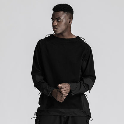 Patchwork panel Warrior T-Shirts With Durable Ripstop For men