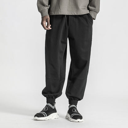 Minimalist Warrior Sweatpants With Elastic Waistband For men