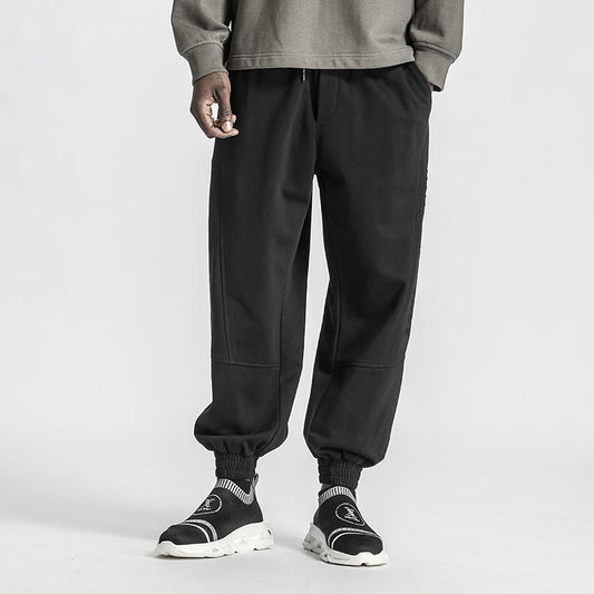 Minimalist Warrior Sweatpants With Elastic Waistband For men