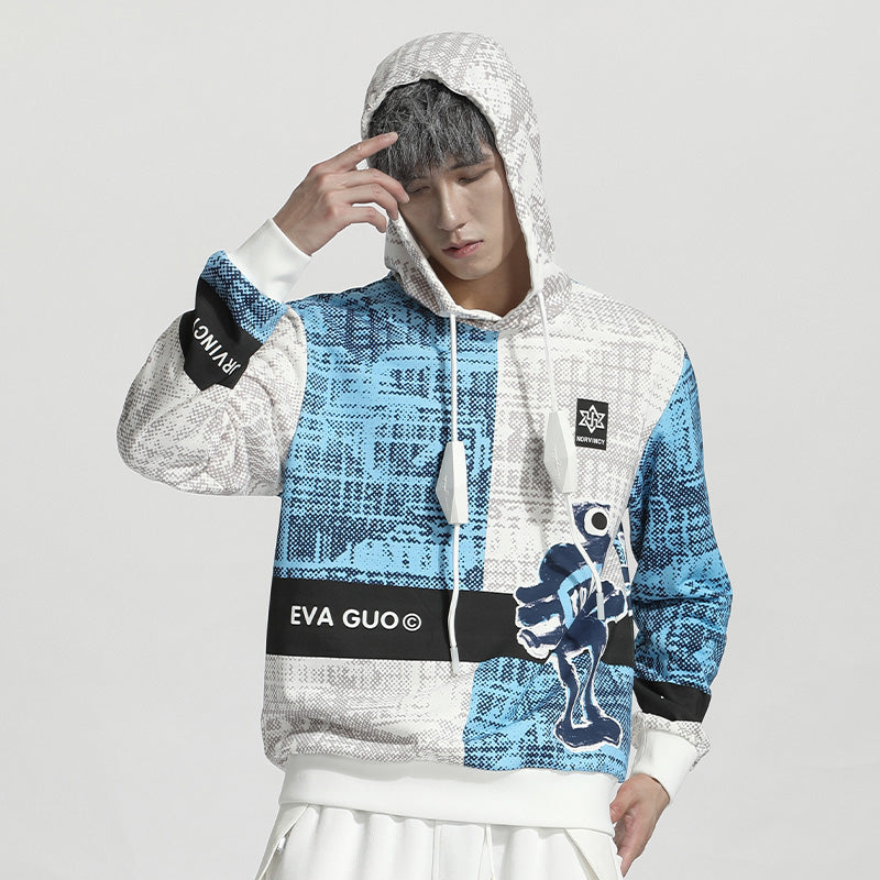 Avant-Garde Warrior Hoodies & Sweatshirts With Adjustable Drawstring For men