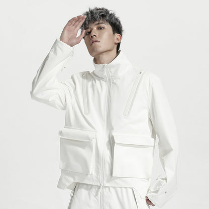 Minimalist Warrior Windbreakers With Hidden Pocket For men