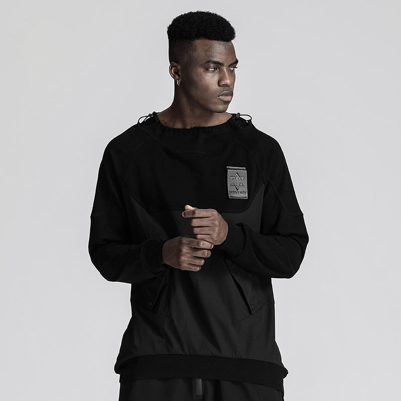 Patchwork panel Warrior T-Shirts With Durable Ripstop For men