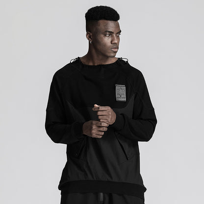Patchwork panel Warrior T-Shirts With Durable Ripstop For men