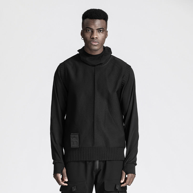Futuristic Design Warrior Knitwear With Breathable Mesh For men