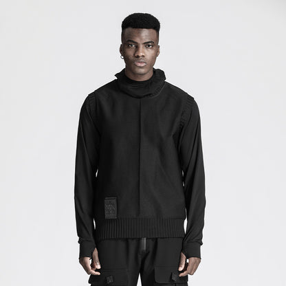 Futuristic Design Warrior Knitwear With Breathable Mesh For men