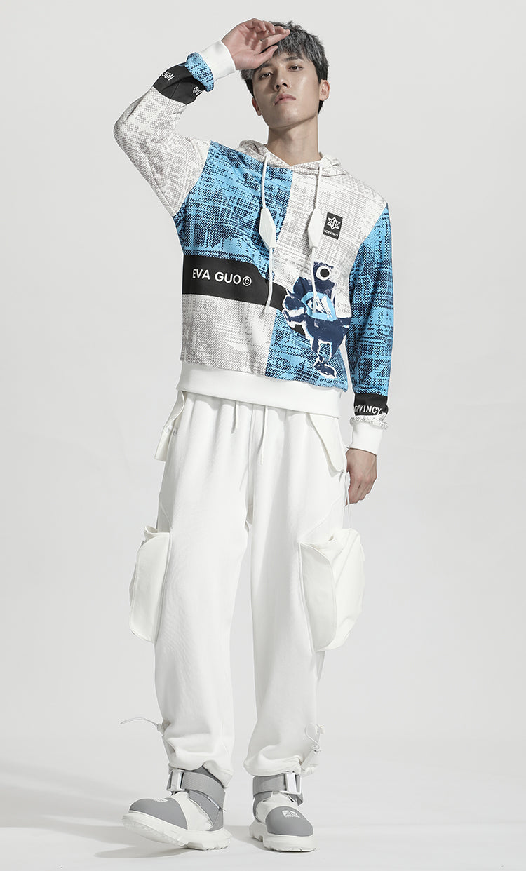 Avant-Garde Warrior Hoodies & Sweatshirts With Adjustable Drawstring For men