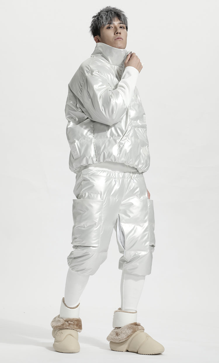 Cropped Length Warrior Padded Jackets With Windproof For men