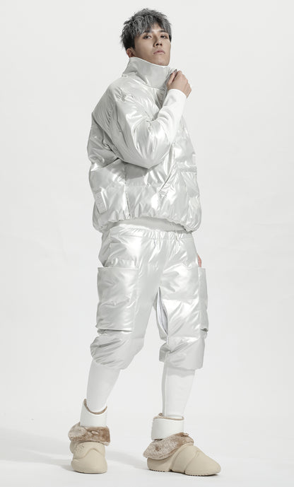 Cropped Length Warrior Padded Jackets With Windproof For men