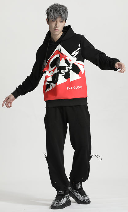 Avant-Garde Warrior Hoodies & Sweatshirts With Adjustable Drawstring For men