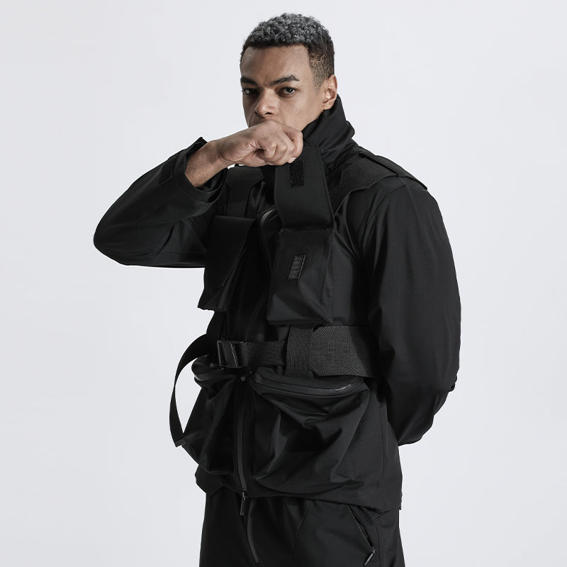 Multi-Pocket Design Warrior Jackets With Avant-Garde For men
