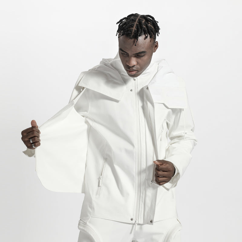 Avant-Garde Warrior Windbreakers With Adjustable Drawstring For men