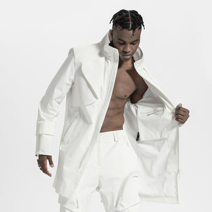 Cyberpunk Aesthetic Warrior Coats With Water-Resistant For men