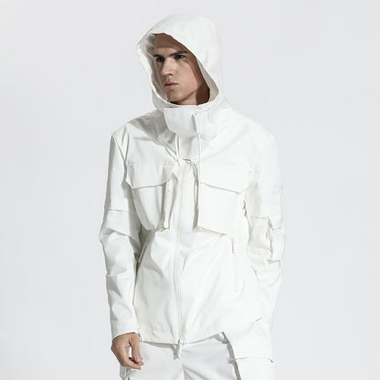 Utilitarian Warrior Jackets With Two-Way Zipper For men