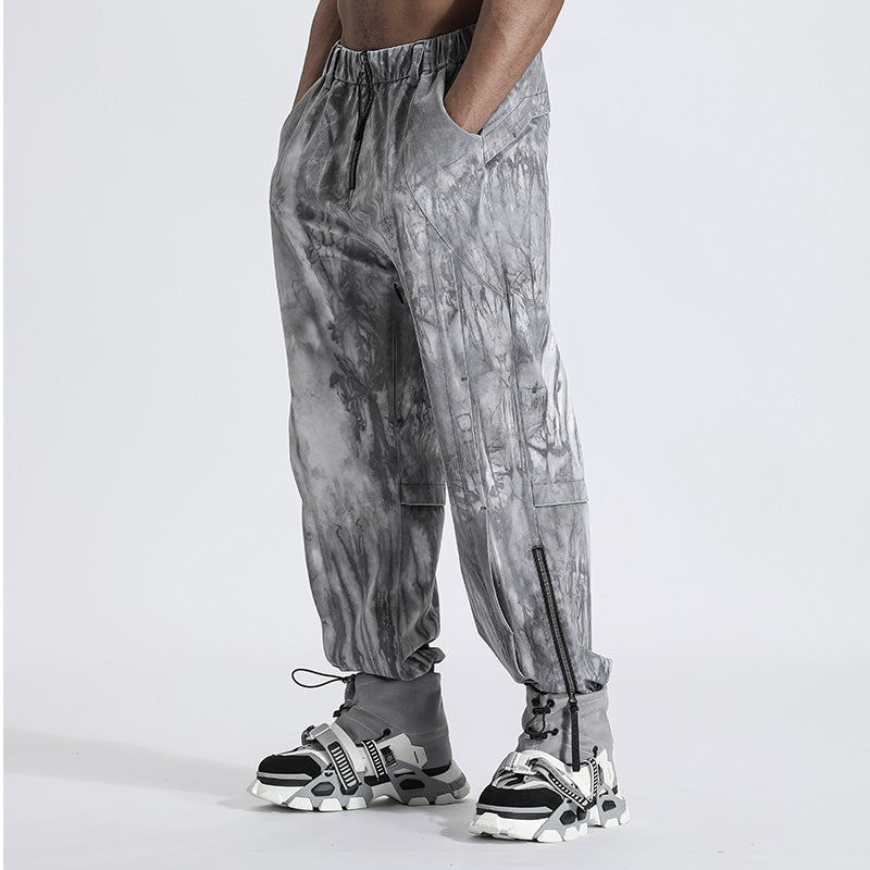 Patchwork panel Warrior joggers With Durable Ripstop For men