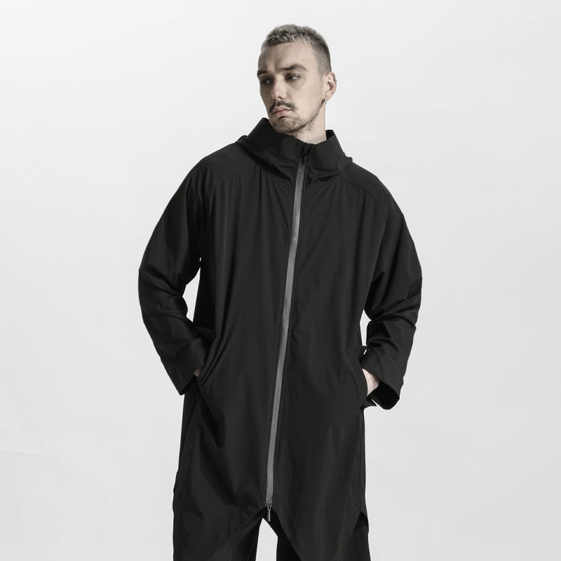 Longline Warrior Coats With Two-Way Zipper For men