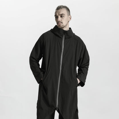 Longline Warrior Coats With Two-Way Zipper For men