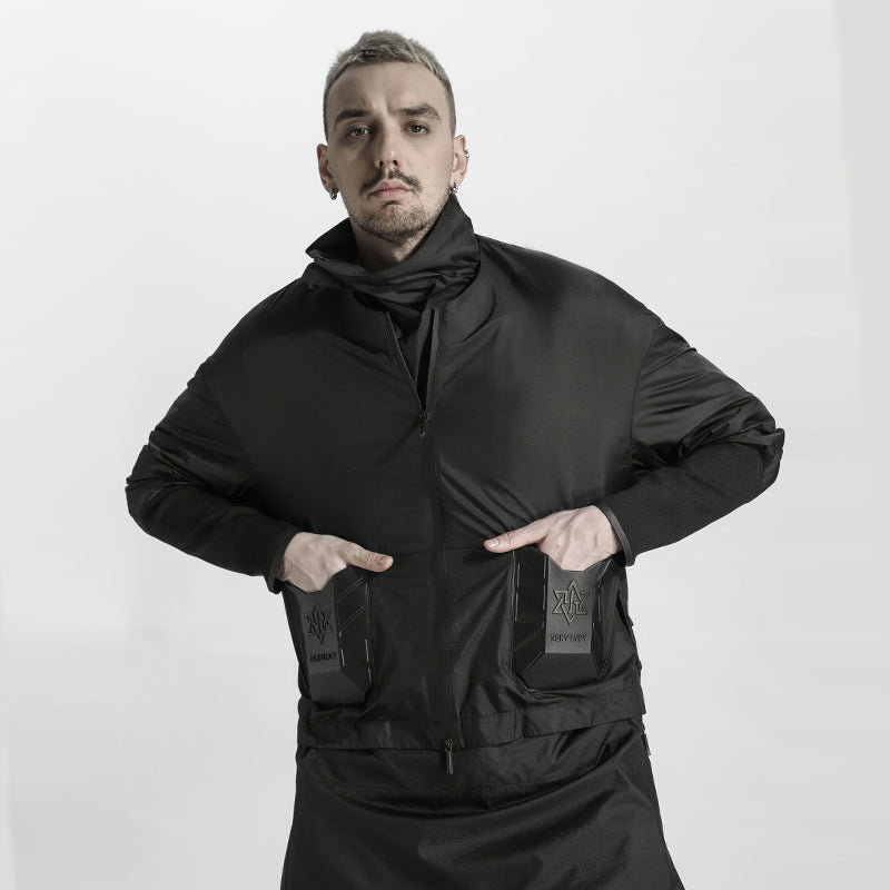 Longline Warrior Coats With Multi-Pocket Design For men