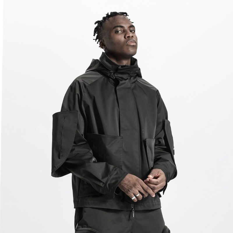 Techwear Style Warrior Windbreakers With Multi-Pocket Design For men