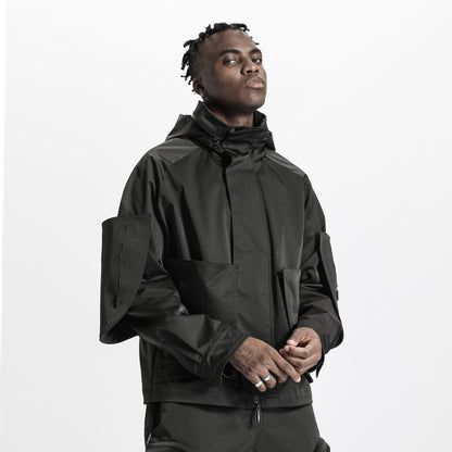 Techwear Style Warrior Windbreakers With Multi-Pocket Design For men