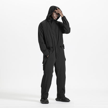 Loose/Relaxed Fit Warrior Jumpsuits With Multi-Pocket Design For men