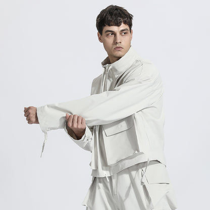 Loose/Relaxed Fit Warrior Jackets With Multi-Pocket Design For men