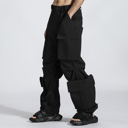 Loose/Relaxed Fit Warrior Cargo Pants With Multi-Pocket Design For men