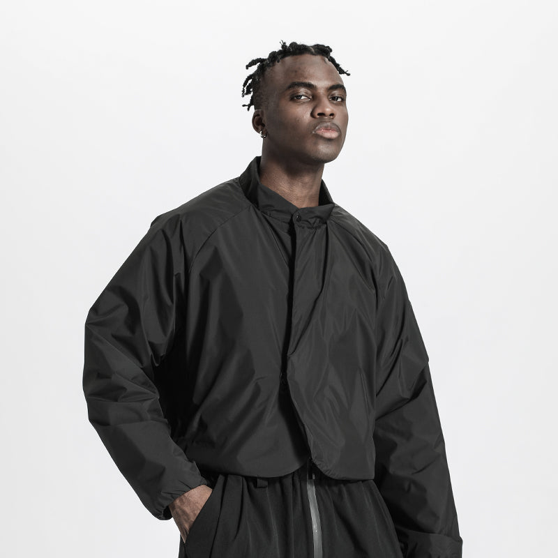 Cropped Length Warrior Padded Jackets With Hidden Pocket For men