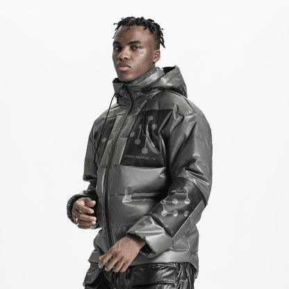Techwear Style Warrior Padded Jackets With Multi-Pocket Design For men
