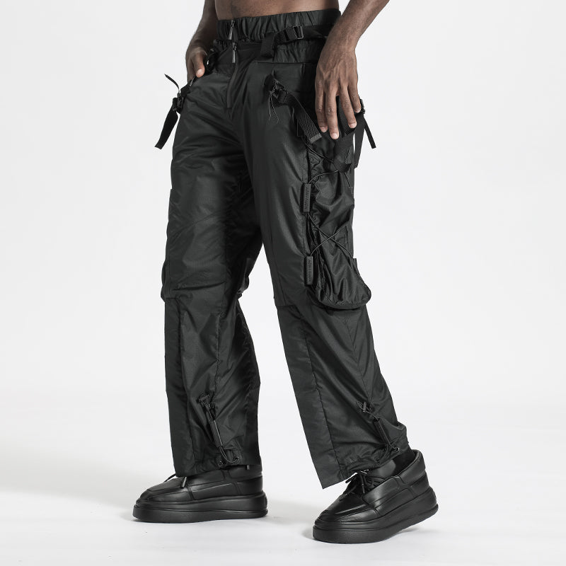 Utilitarian Warrior Cargo Pants With Multi-Pocket Design For men