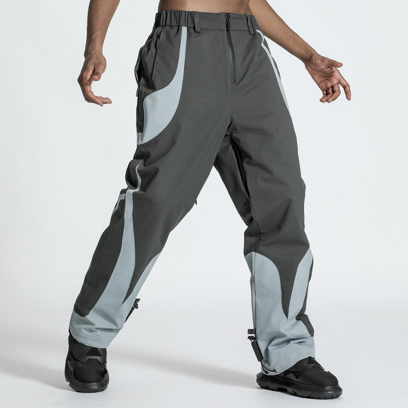Futuristic Design Warrior Hardshell Pants With Elastic Waistband For men