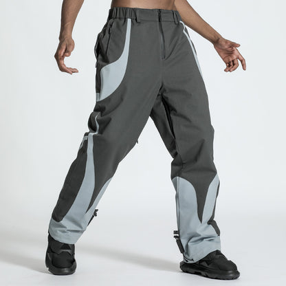 Futuristic Design Warrior Hardshell Pants With Elastic Waistband For men