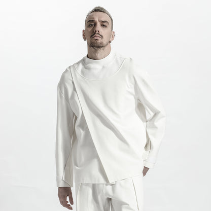 Patchwork panel Warrior Shirts With Durable Ripstop For men