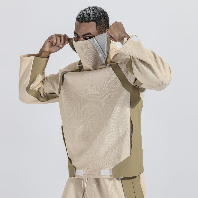 Patchwork panel Warrior Hoodies & Sweatshirts With Durable Ripstop For men