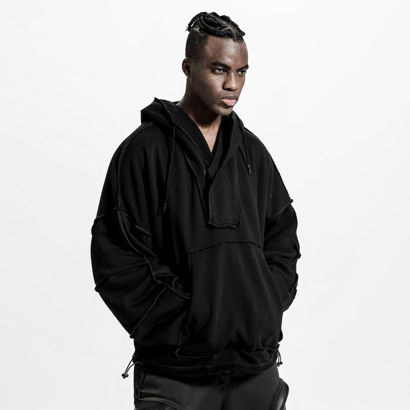 Minimalist Warrior Hoodies & Sweatshirts With Ribbed Cuffs/Hem For men