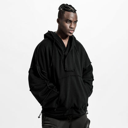 Minimalist Warrior Hoodies & Sweatshirts With Ribbed Cuffs/Hem For men
