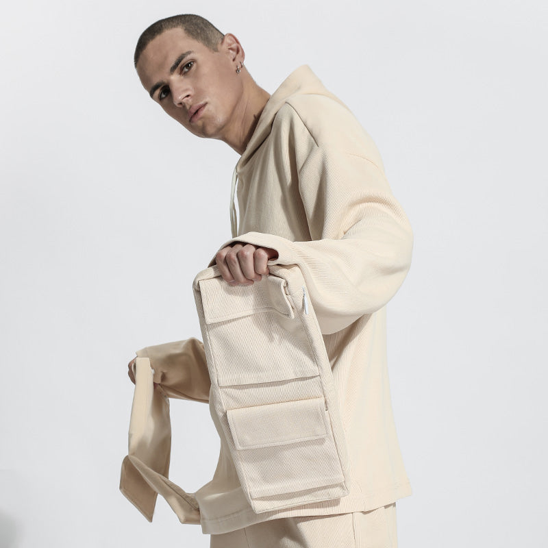 Utilitarian Warrior Hoodies & Sweatshirts With Multi-Pocket Design For men