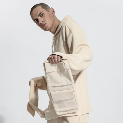Utilitarian Warrior Hoodies & Sweatshirts With Multi-Pocket Design For men