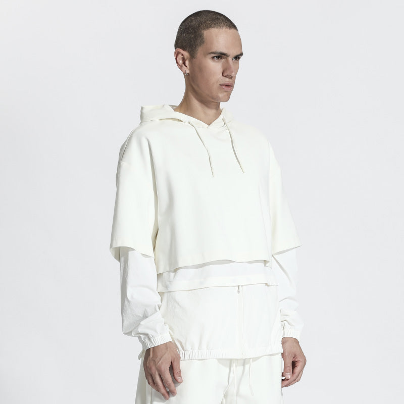Streetwear Warrior Hoodies & Sweatshirts With Ribbed Cuffs/Hem For men