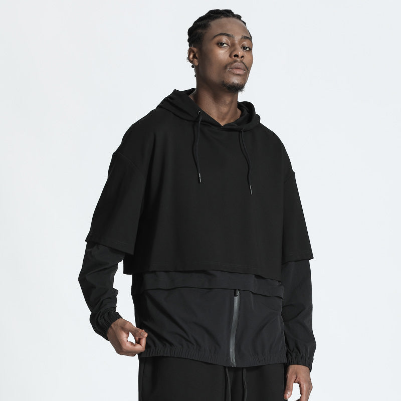 Streetwear Warrior Hoodies & Sweatshirts With Ribbed Cuffs/Hem For men