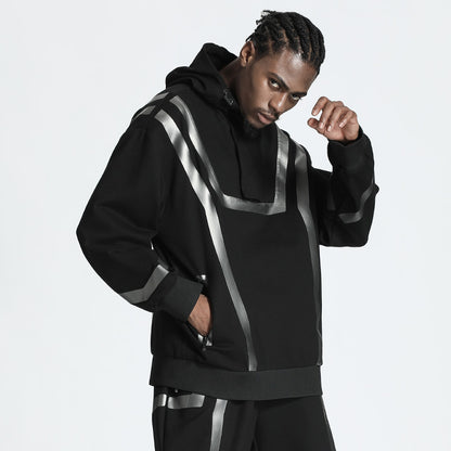Futuristic Design Warrior Hoodies & Sweatshirts With Ribbed Cuffs/Hem For men