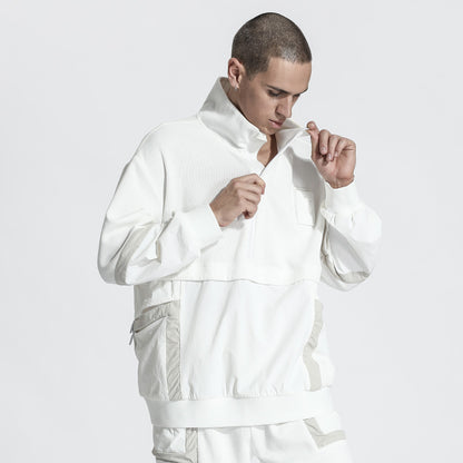 Futuristic Design Warrior Hoodies & Sweatshirts With Ribbed Cuffs/Hem For men