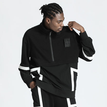 Futuristic Design Warrior Hoodies & Sweatshirts With Ribbed Cuffs/Hem For men