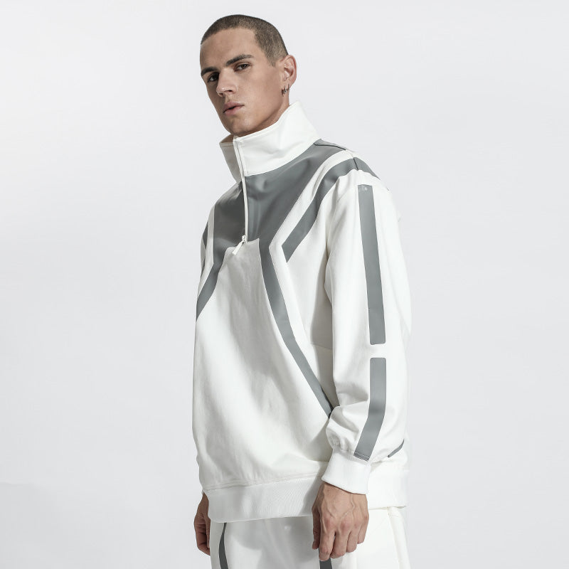 Futuristic Design Warrior Hoodies & Sweatshirts With Ribbed Cuffs/Hem For men